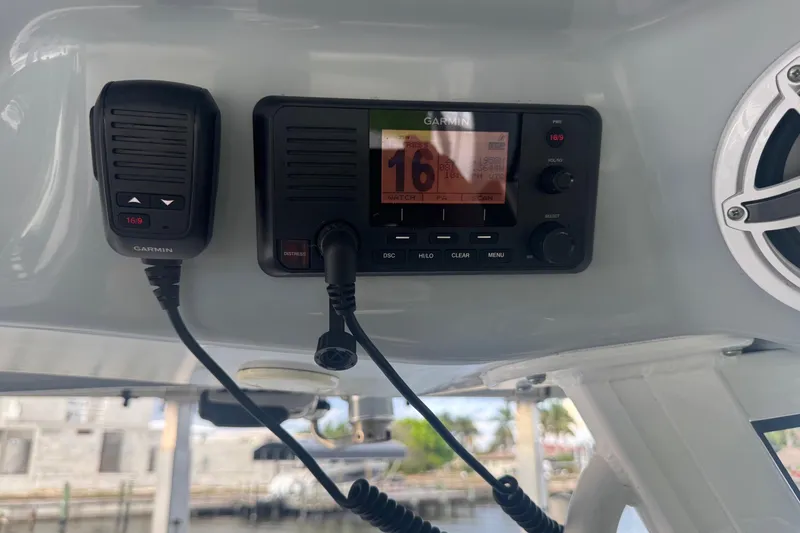 Slide: The Image of Manufacturer Provided Image: 2021 Sportsman Open 352 Center Console boat, top view, triple engines, spacious deck layout. - 27