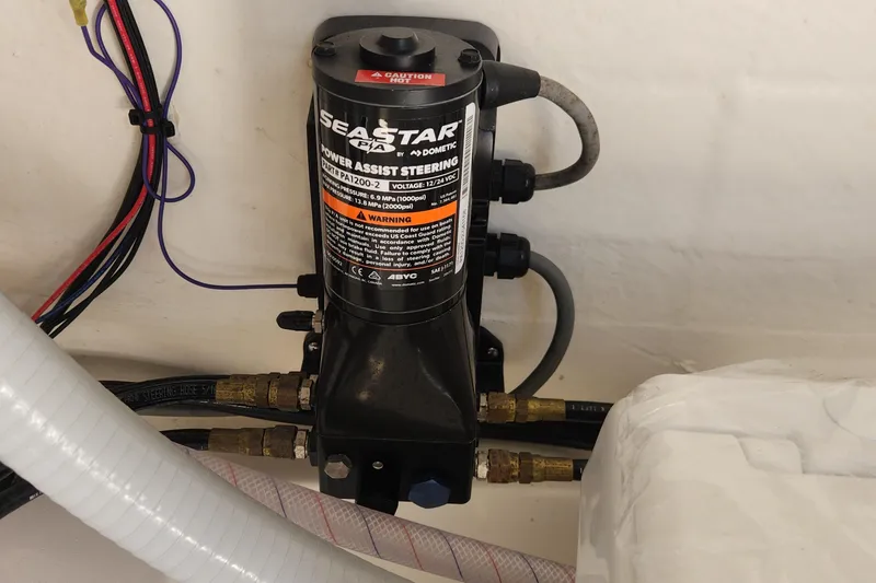 Slide: The Image of 2023 Sea Pro 248 Bay power assist steering system with SeaStar hydraulic pump. - 26