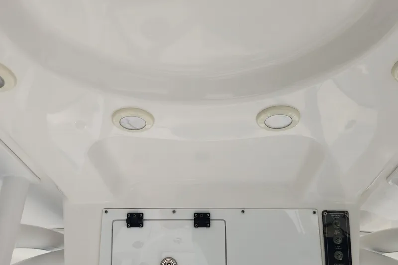 Slide: The Image of 2023 Sea Pro 248 Bay boat interior ceiling with built-in lights. - 28