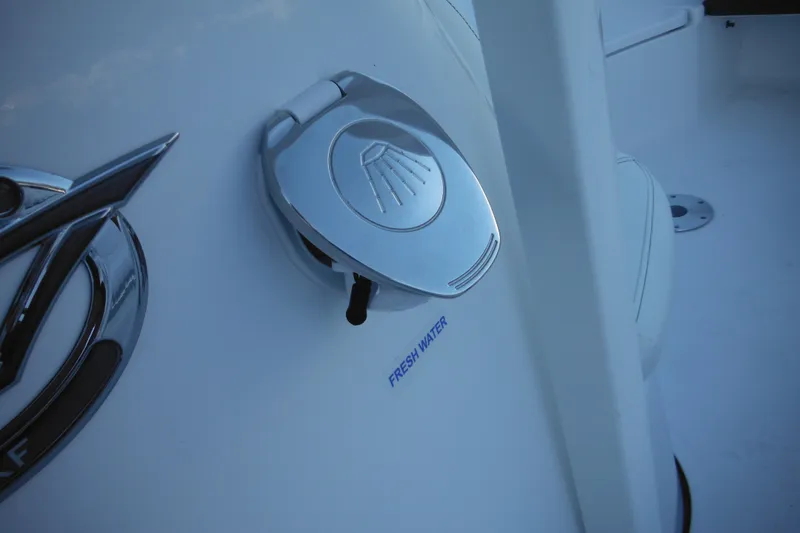 Slide: The Image of 2026 Tidewater 220 LXF boat with fresh water access feature. - 36