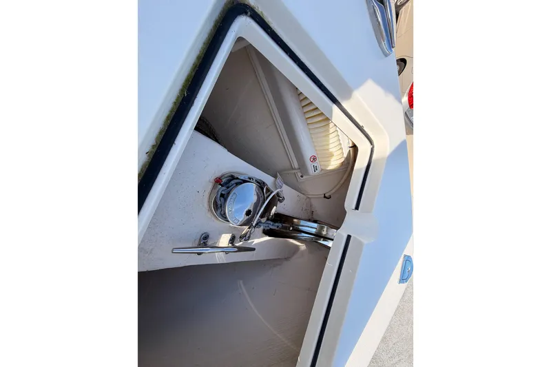 Slide: The Image of Close-up of 2024 Cobia 262 Center Console boat detail. - 37