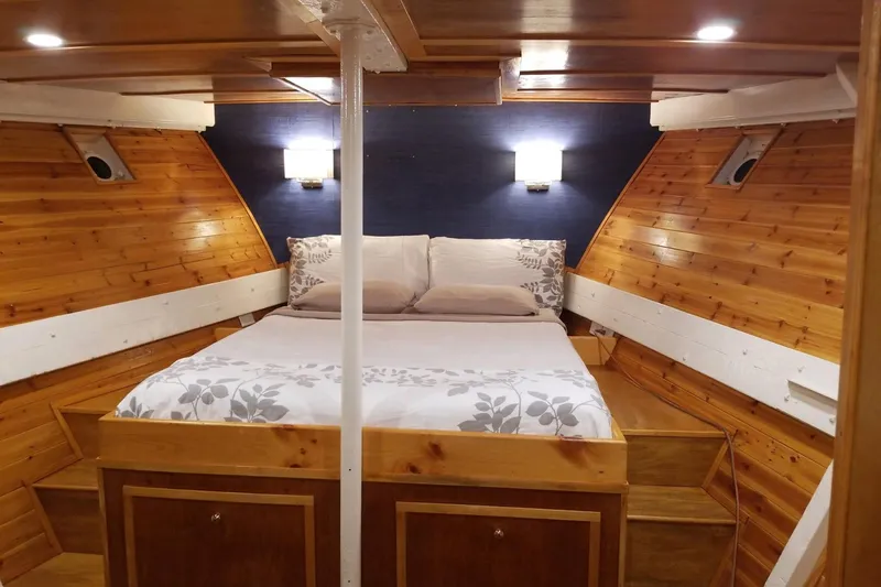 Slide: The Image of Cozy wooden cabin interior of 1958 Stephens Brothers Naval Yard Patrol Craft. - 11