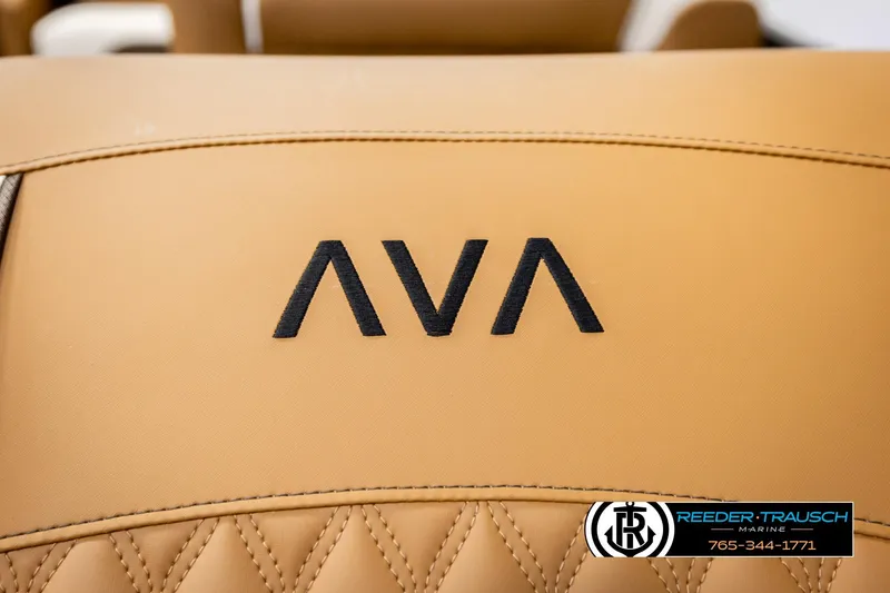 Slide: The Image of Tan leather seat with "AVA" logo, Avalon Excalibur LTD FL 2026 model. - 45