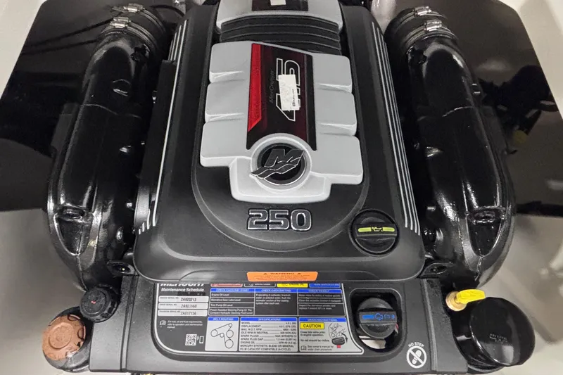 Slide: The Image of 2026 Chaparral 21 SSi engine, showcasing a powerful 250 horsepower motor. - 19