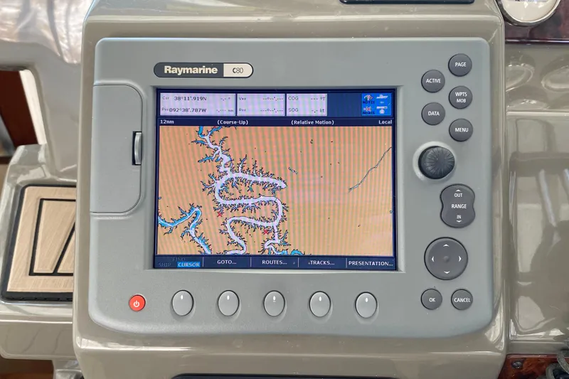 Slide: The Image of Raymarine C80 navigation display on 2008 Regal 3360 Window Express boat. - 15