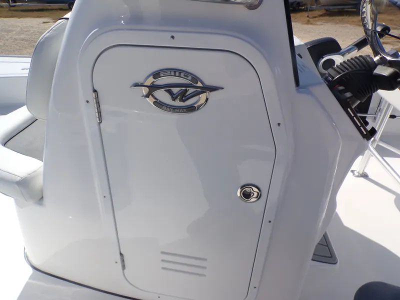 Slide: The Image of Tidewater 2110BMT 2026 boat console with controls. - 29