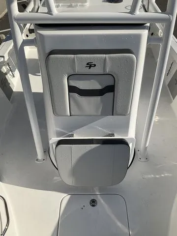 Slide: The Image of Rear view of Sea Pro 230 Bay Boat, 2026 model. - 12