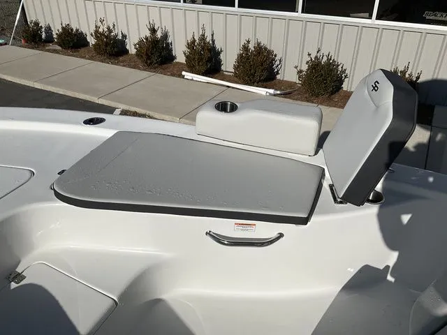 Slide: The Image of 2026 Sea Pro 230 Bay Boat seating area with cushions. - 21