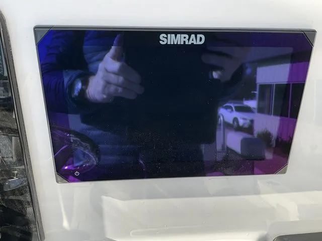 Slide: The Image of Simrad display on Sea Pro 230 Bay Boat, 2026 model. - 24
