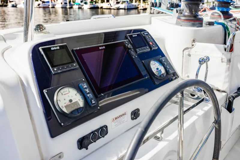 Slide: The Image of Control console of a 2018 Lagoon 42 yacht. - 7