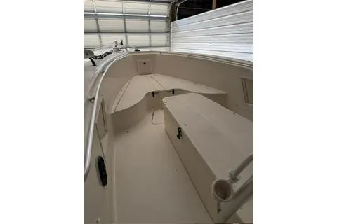 Slide: The Image of 2007 Hydra-Sports Vector 3300 CC boat interior, showcasing spacious deck and storage compartments. - 5