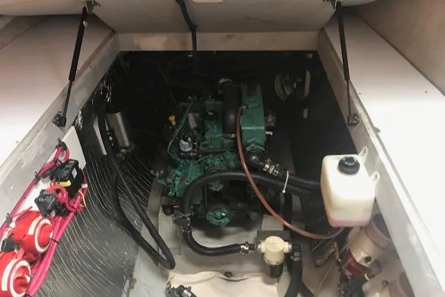 Slide: The Image of Engine compartment of a 2005 Manta 42 MK II sailboat. - 21