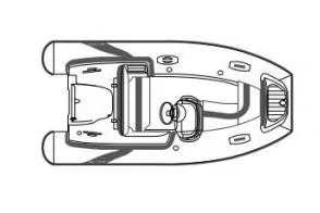 Slide: The Image of Manufacturer Provided Image: Top view of 2020 Walker Bay Generation 360 boat layout. - 6