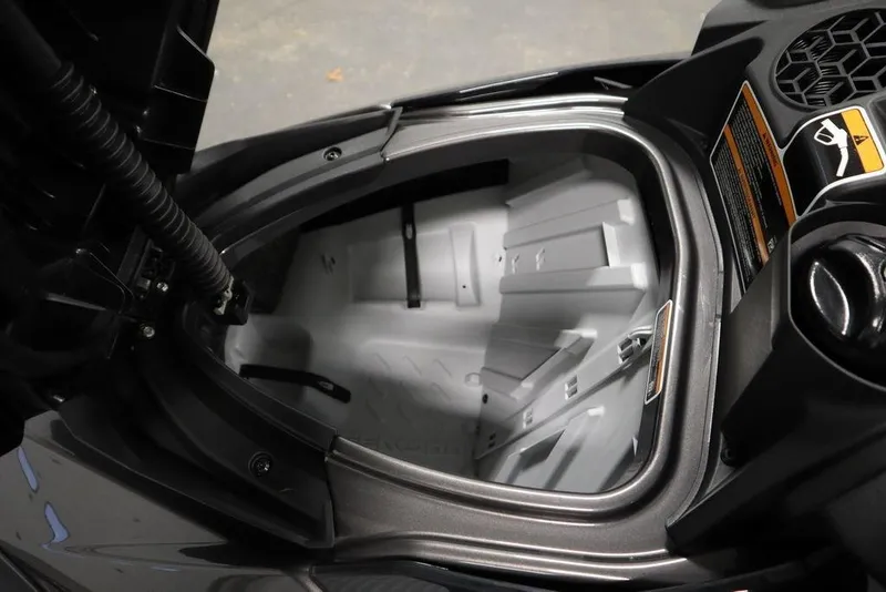 Slide: The Image of Open storage compartment of 2026 Sea-Doo GTI SE 170 watercraft. - 8