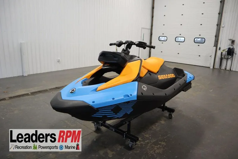 The Image of 2025 Sea-Doo Spark Trixx in a garage. - 0