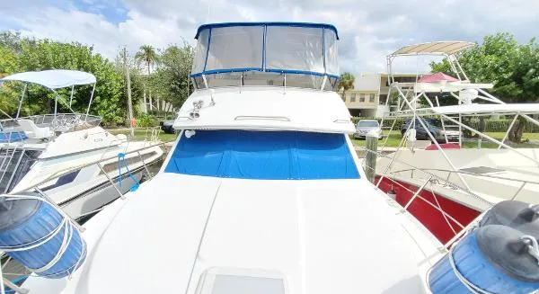 Slide: The Image of Carver Yachts 405 Aft Cabin Motor Yacht 1997 - 2