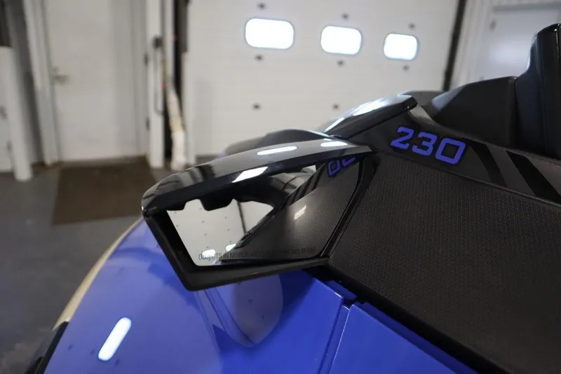 Slide: The Image of 2025 Sea-Doo Wake Pro 230, close-up of sleek design and detailing. - 12