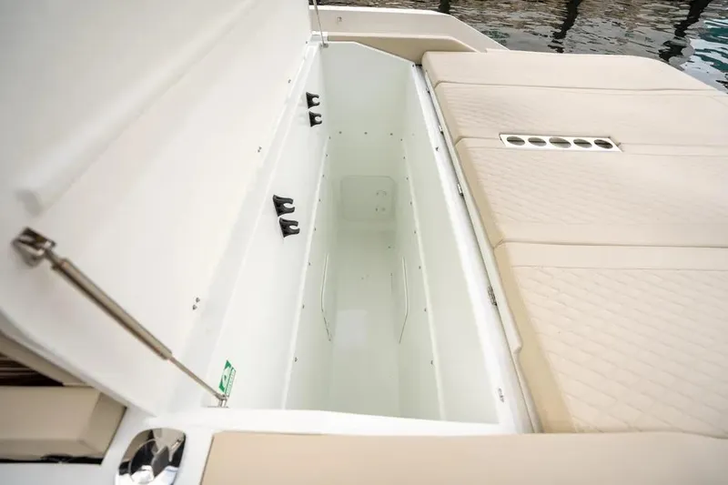 Slide: The Image of Storage compartment in De Antonio Yachts D42, 2026 model. - 7