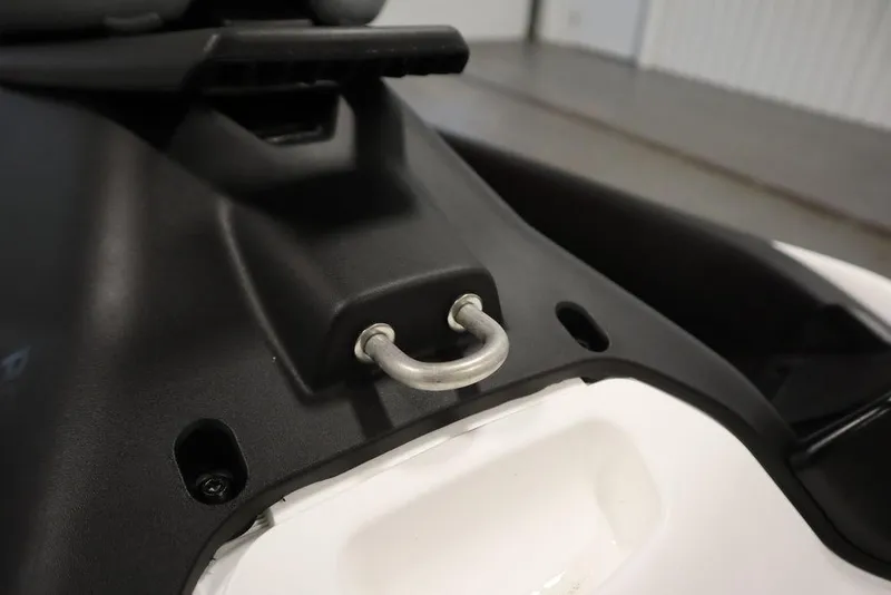 Slide: The Image of Close-up of 2025 Sea-Doo Spark Trixx for 1, featuring a metal hook detail. - 18