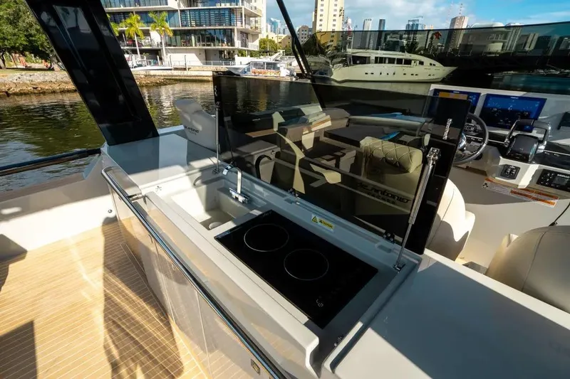 Slide: The Image of Interior of De Antonio Yachts D50 OPEN 2026 with modern amenities. - 8