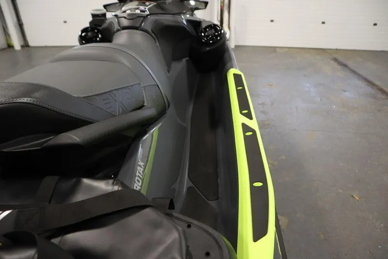 Slide: The Image of 2026 Sea-Doo Explorer Pro 170 jet ski with sleek design and vibrant accents. - 22