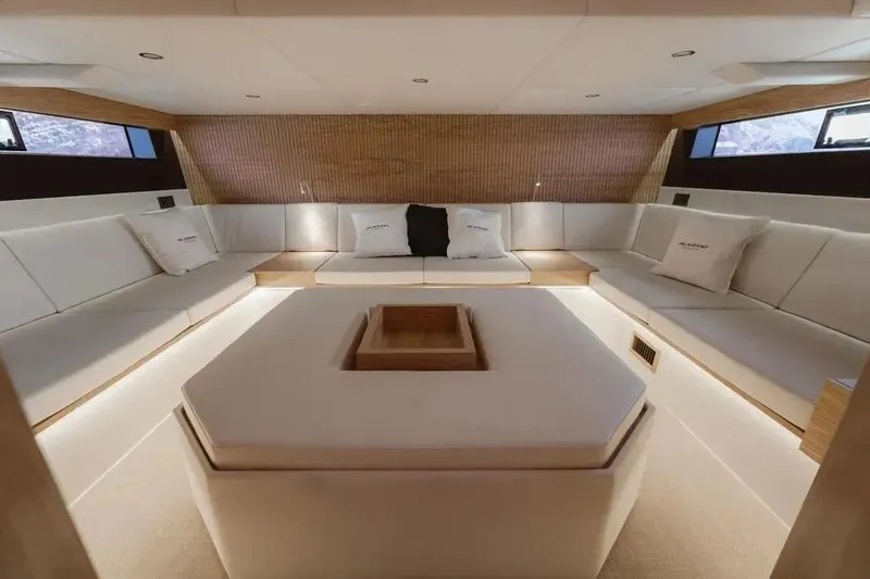 Slide: The Image of Luxurious interior of De Antonio Yachts D50 Coupé 2026. - 11