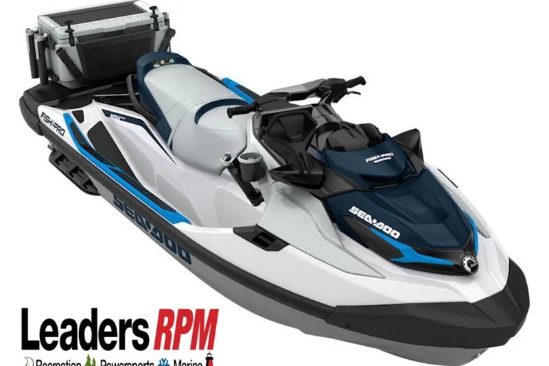 The Image of 2026 Sea-Doo FishPro Sport 170 jet ski with fishing gear, displayed by Leaders RPM. - 0