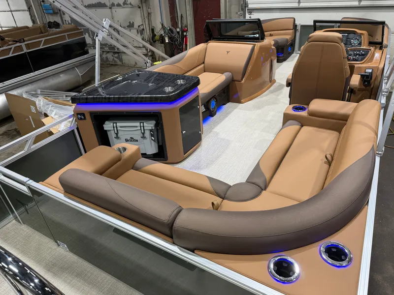 Slide: The Image of Tahoe LTZ 2385 Elite Windshield Tritoon & Honda 4-Stroke EFI 2026 - 26