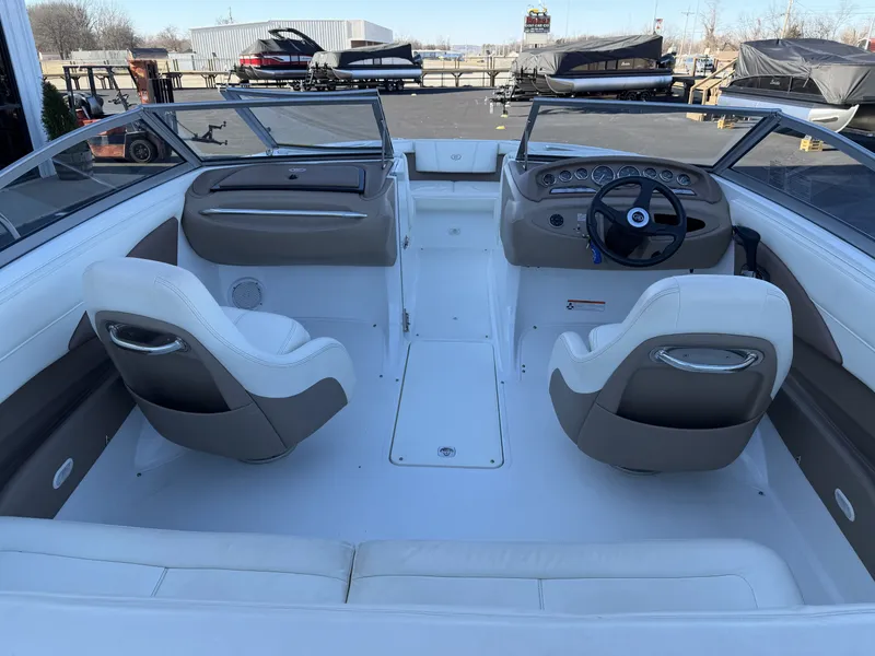 Slide: The Image of Interior of a 2008 Cobalt 202 boat with two seats. - 13