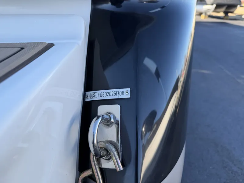 Slide: The Image of Close-up of a 2008 Cobalt 202 boat with serial number. - 27