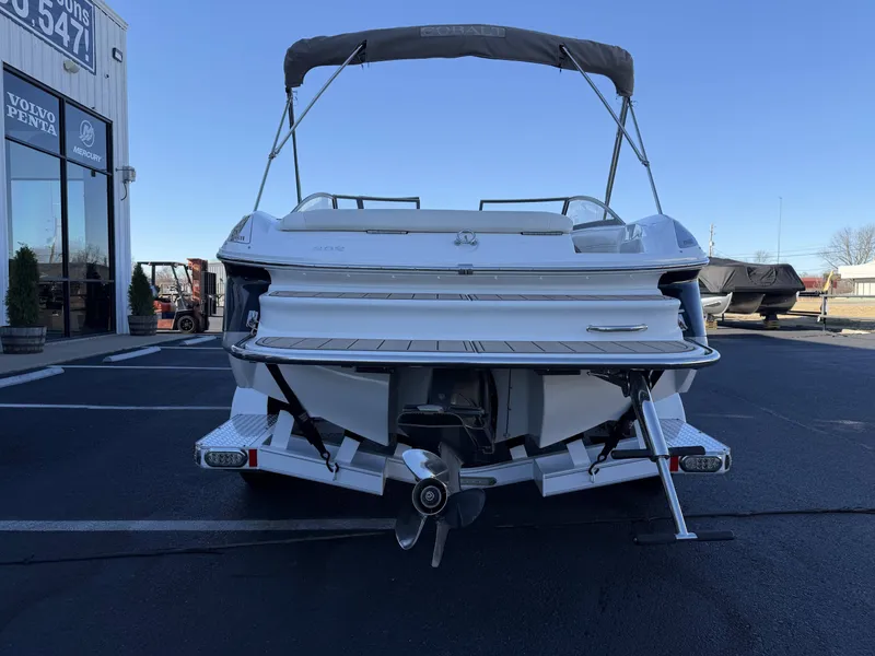 Slide: The Image of Rear view of a 2008 Cobalt 202 boat in a parking lot. - 7