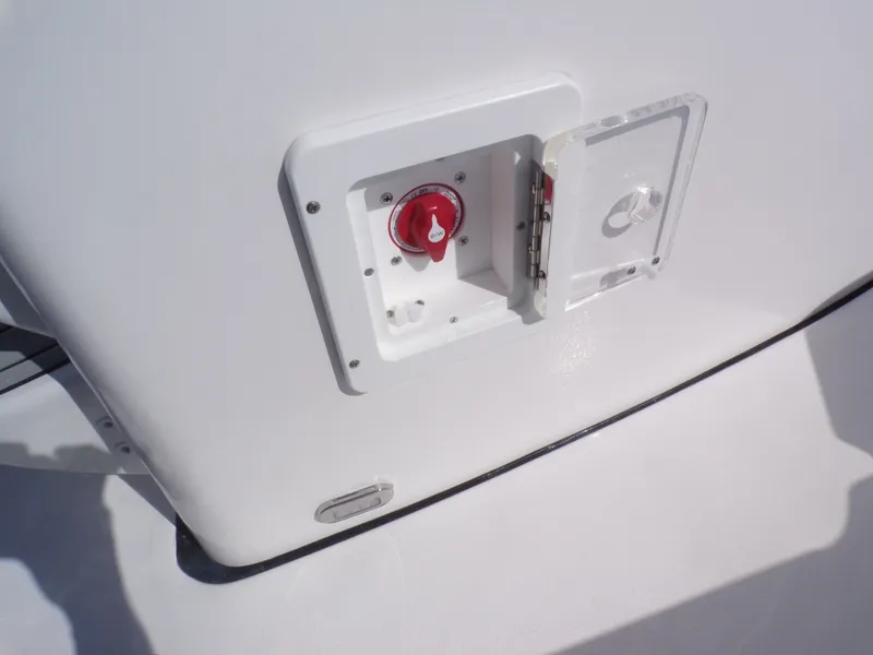 Slide: The Image of Battery switch on a 2026 Tidewater 2110BMT boat. - 28