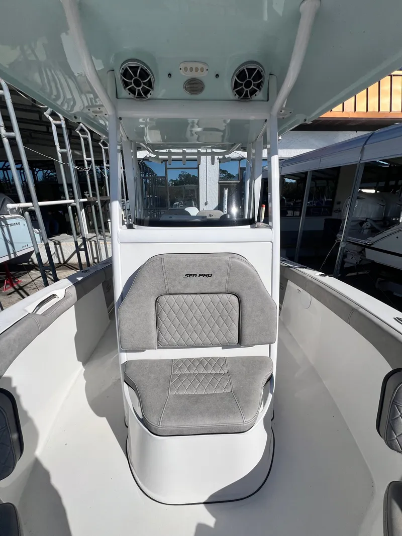 Slide: The Image of Interior view of 2021 Sea Pro 239 DLX boat. - 9