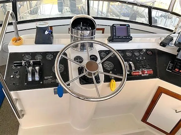 Slide: The Image of Carver Yachts 4207 Aft Cabin 1988 - 9