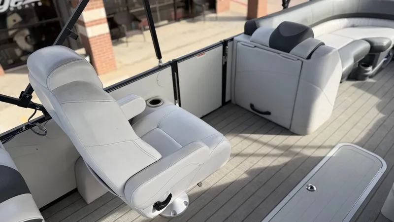 Slide: The Image of Interior of Avalon 2385 CAT QL boat, 2022 model. - 10