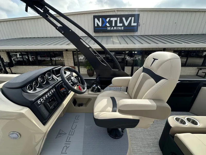 Slide: The Image of Interior of Trifecta 22 UL CS 2026 boat at NXT LVL Marine. - 23