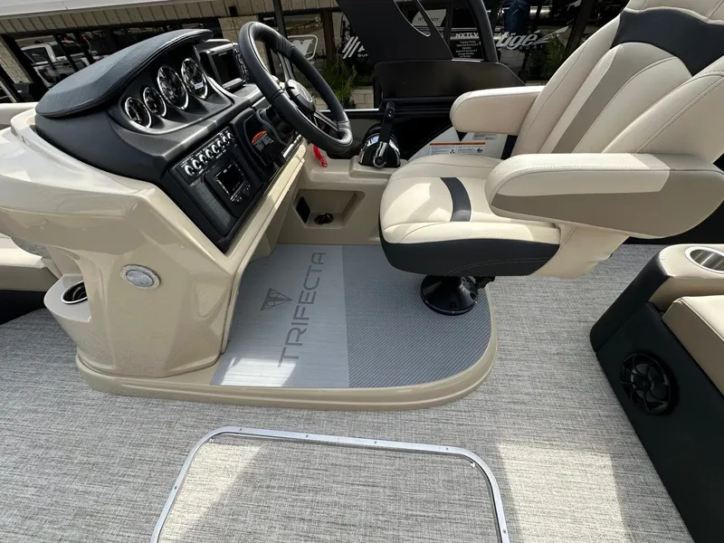 Slide: The Image of Interior of Trifecta 22 UL CS boat, model year 2026. - 24