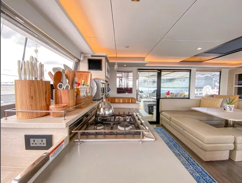 Slide: The Image of Modern kitchen in 2020 Leopard 50 yacht interior. - 42