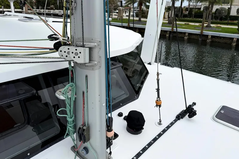 Slide: The Image of Sailing yacht deck with rigging and mast, Balance 526 model, 2022. - 30