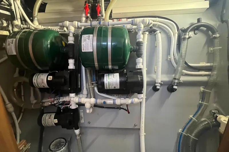 Slide: The Image of Mechanical system with green tanks and pipes, Balance 526 model, 2022. - 44