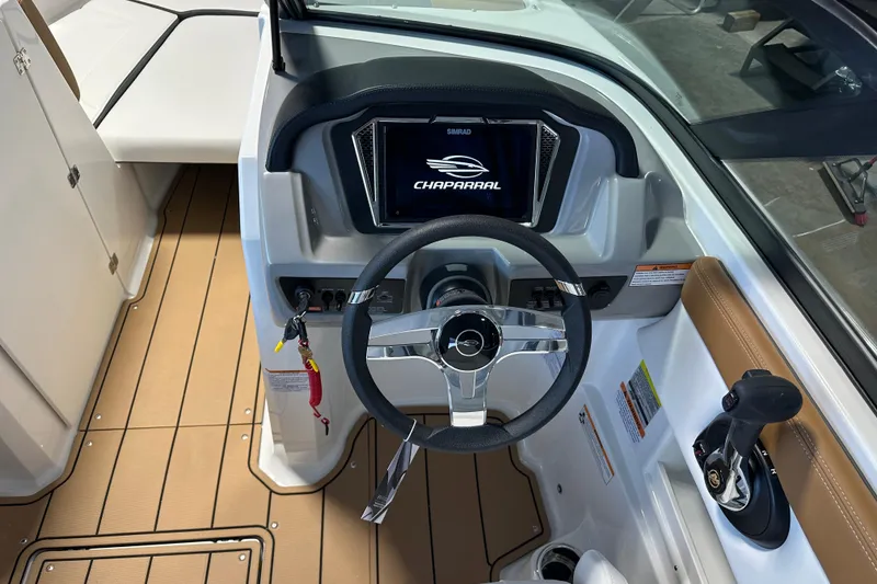 Slide: The Image of Interior view of Chaparral 23 SSi 2026 boat cockpit. - 10