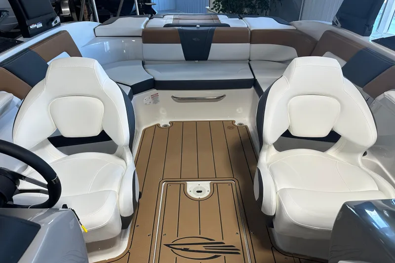 Slide: The Image of Interior of 2026 Chaparral 23 SSi with white seating. - 5