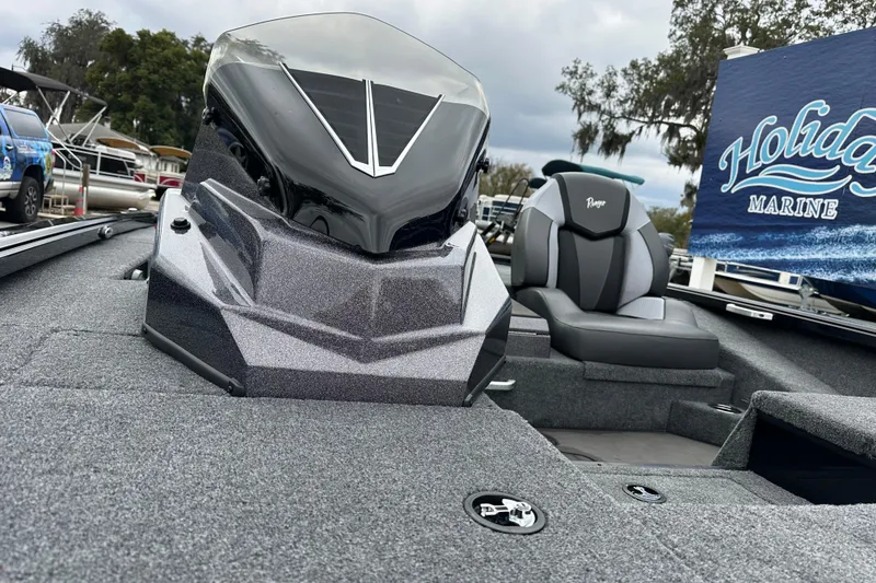 Slide: The Image of 2026 Ranger ALPHA 208 boat interior with sleek design at Holiday Marine. - 16