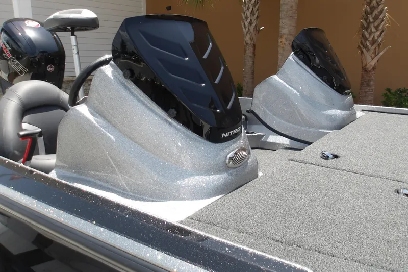 Slide: The Image of 2026 Nitro Z17 boat with sleek design and modern features. - 6