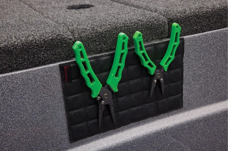 Slide: The Image of Storage compartment of 2026 Nitro ZV20 Sport Pro boat, featuring secure lock and sleek design. - 26