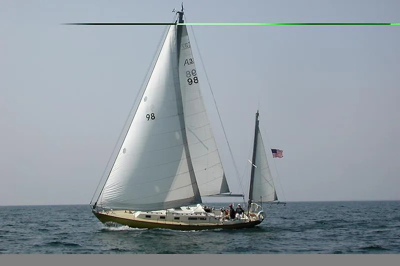 Slide: The Image of Alberg Sailboats 37 yawl 1972 - 0