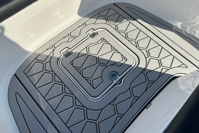 Slide: The Image of 2024 Tidewater 2500 Carolina Bay boat deck with geometric pattern. - 30