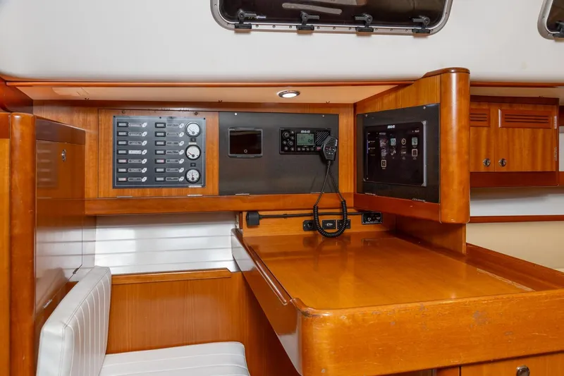 Slide: The Image of Control panel on 2008 J Boats J/122 with switches and outlet. - 27