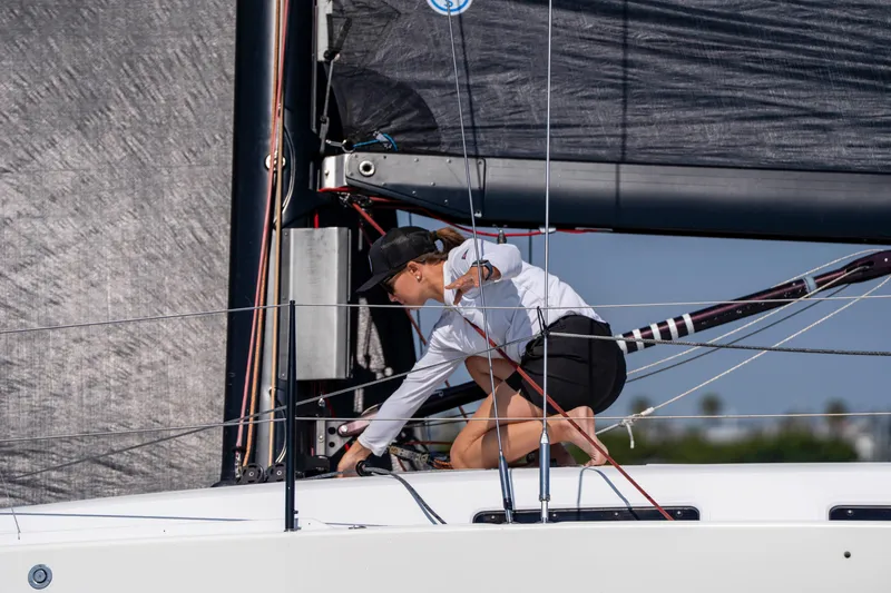 Slide: The Image of 2008 J Boats J/122 sailing with crew on a sunny day. - 47