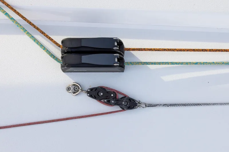 Slide: The Image of Close-up of sailing rigging on a 2008 J Boats J/122 yacht. - 9